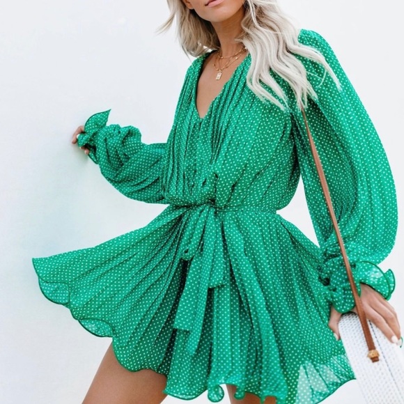 Endless Rose Pants - Endless Rose Viera Polka Dot Pleated Romper